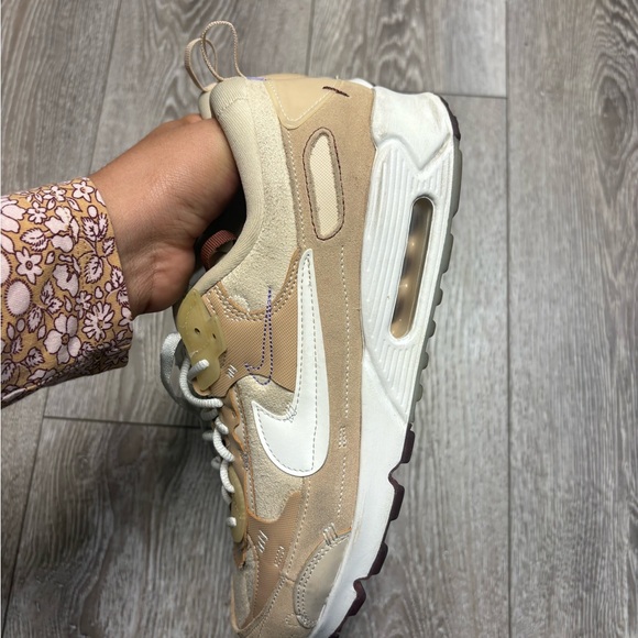 Nike Air max 90 Futura X Serena Williams design ‘Hemp’  Brown and Cream Sneakers - Picture 8 of 13